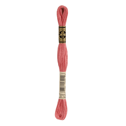 DMC 3712 Medium Salmon Stranded Cotton Embroidery Floss