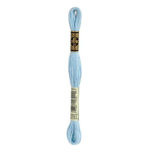DMC 3761 Light Sky Blue Stranded Cotton Embroidery Floss