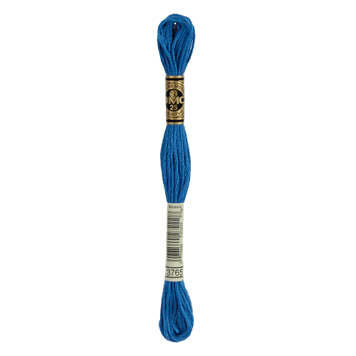 DMC 3765 Very Dark Peacock Blue Stranded Cotton Embroidery Floss