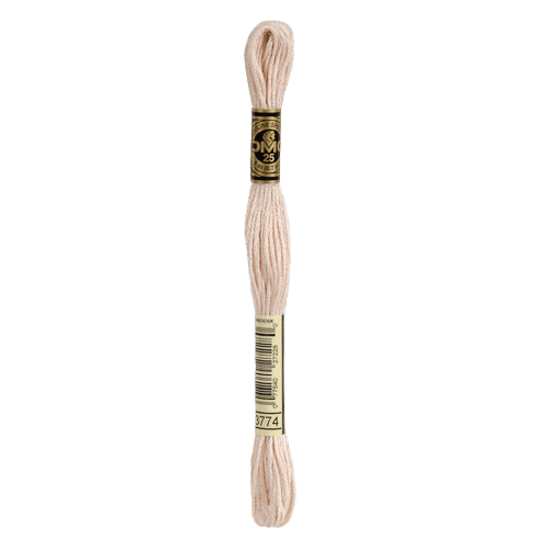 DMC 3774 Very Light Desert Sand Stranded Cotton Embroidery Floss