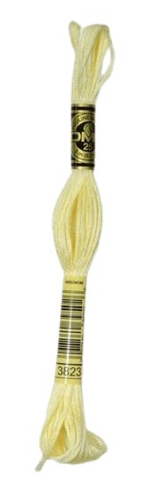 DMC 3823 Ultra Pale Yellow Stranded Cotton Embroidery Floss