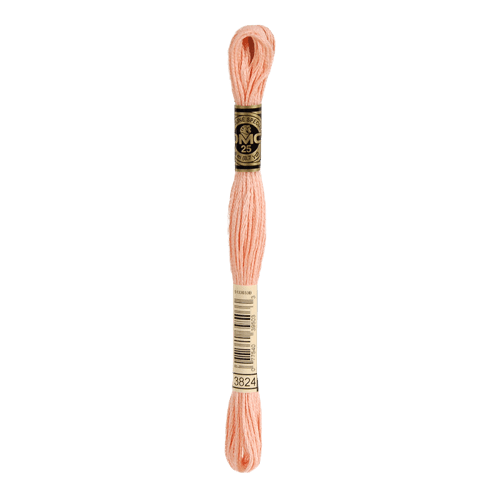 DMC 3824 Light Apricot Stranded Cotton Embroidery Floss