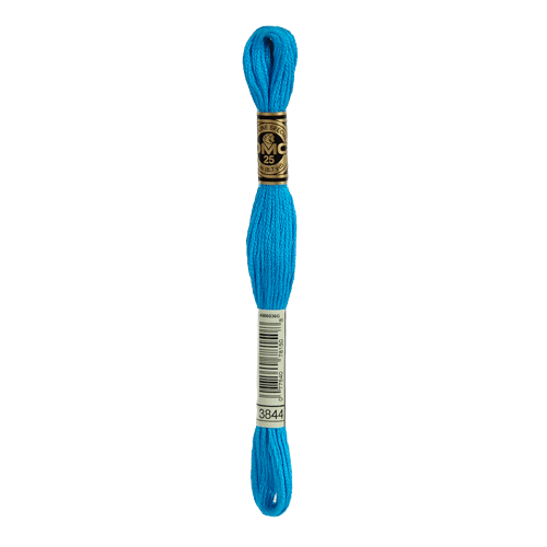 3844 Dark Bright Turquoise Stranded Cotton - Crafty Hobbies Australia