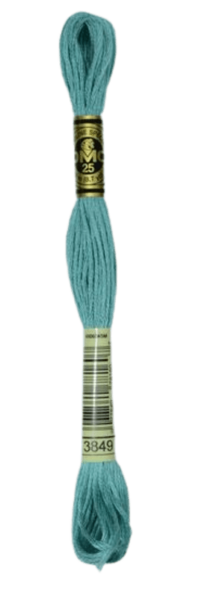DMC 3849 Light Teal Green Stranded Cotton Embroidery Floss