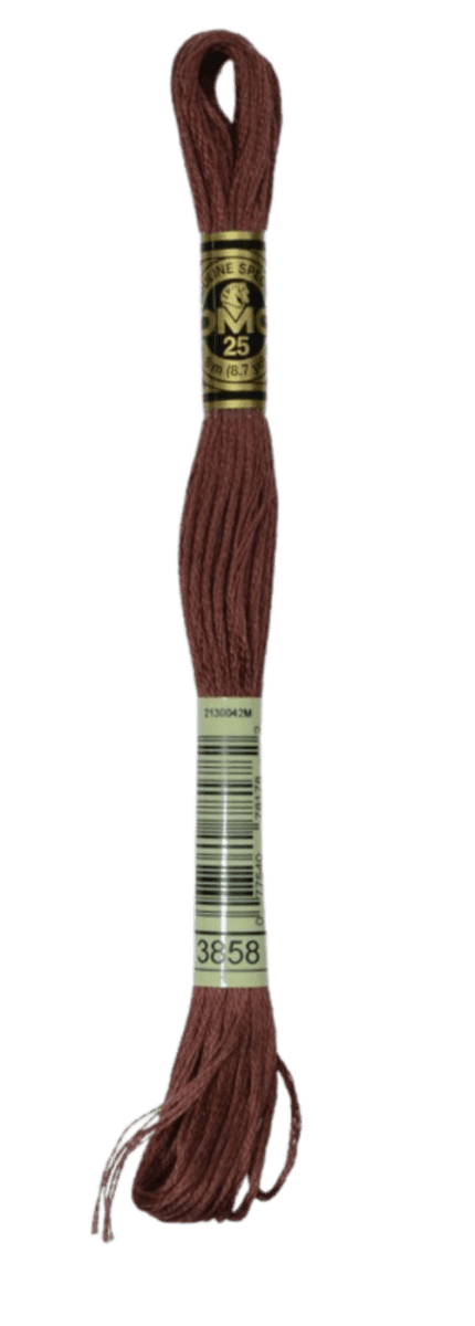 DMC 3858 Medium Rosewood Stranded Cotton Embroidery Floss