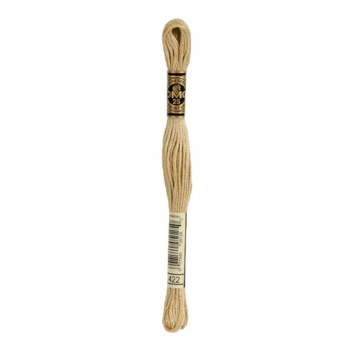DMC 422 Light Hazelnut Brown Stranded Cotton Embroidery Floss