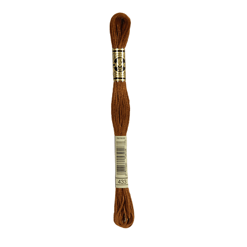 DMC 433 Medium Brown Stranded Cotton Embroidery Floss