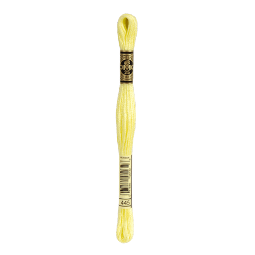 DMC 445 Light Lemon Stranded Cotton Embroidery Floss
