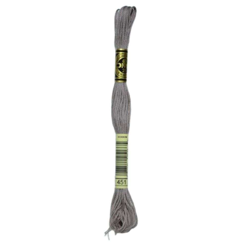 DMC 451 Dark Shell Grey Stranded Cotton Embroidery Floss