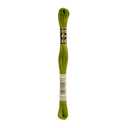 DMC 470 Light Avocado Green Stranded Cotton Embroidery Floss