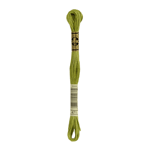 DMC 471 Very Light Avocado Green Stranded Cotton Embroidery Floss