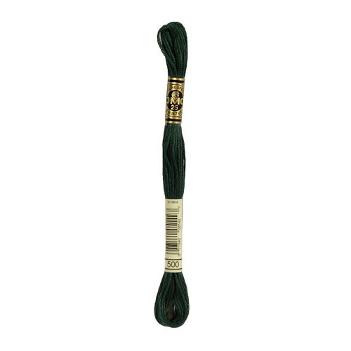 DMC 500 Very Dark Blue Green Stranded Cotton Embroidery Floss