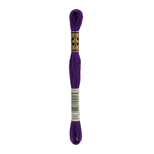 DMC 550 Very Dark Violet Stranded Cotton Embroidery Floss