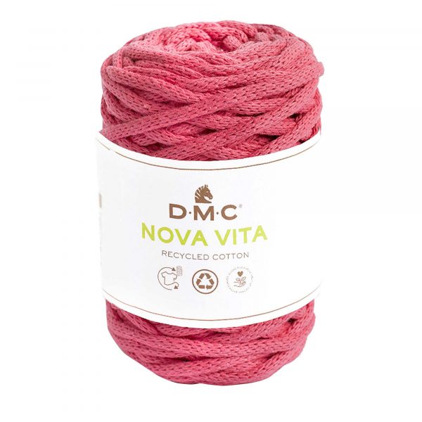 DMC Nova Vita 4mm Recycled Cotton Fuschia Pink (250g Ball)