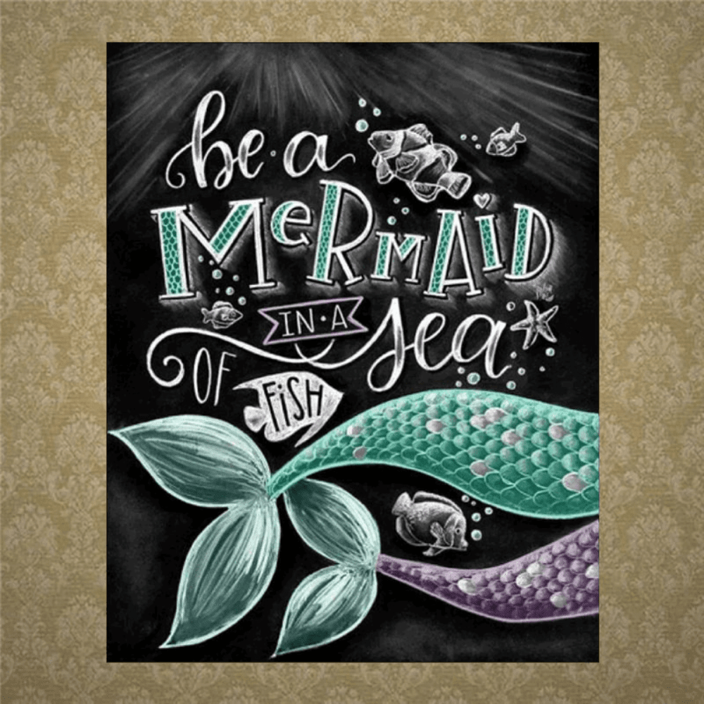 5D Diamond Painting Be A Mermaid ( Large) Square Drill - Crafty Hobbies Australia