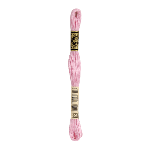 DMC 605 Very Light Cranberry Stranded Cotton Embroidery Floss