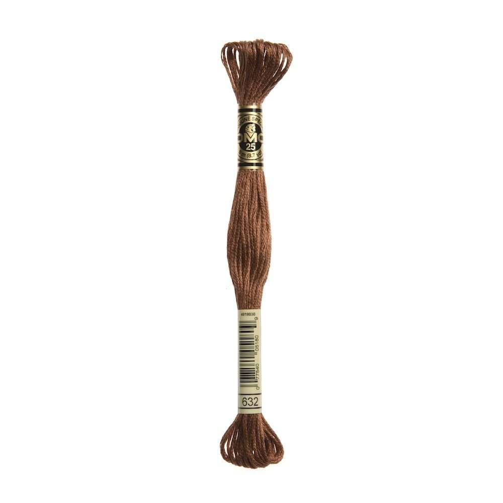 DMC 632 Ultra Very Dark Desert Sand Stranded Cotton Embroidery Floss