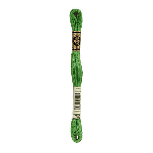 DMC 702 Kelly Green Stranded Cotton Embroidery Floss