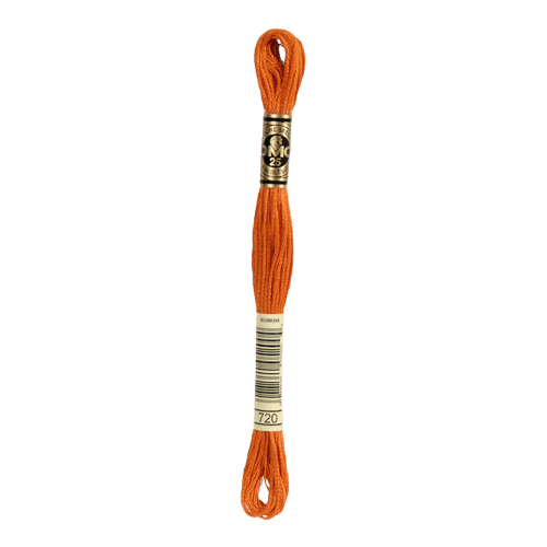DMC 720 Dark Orange Spice Stranded Cotton Embroidery Floss