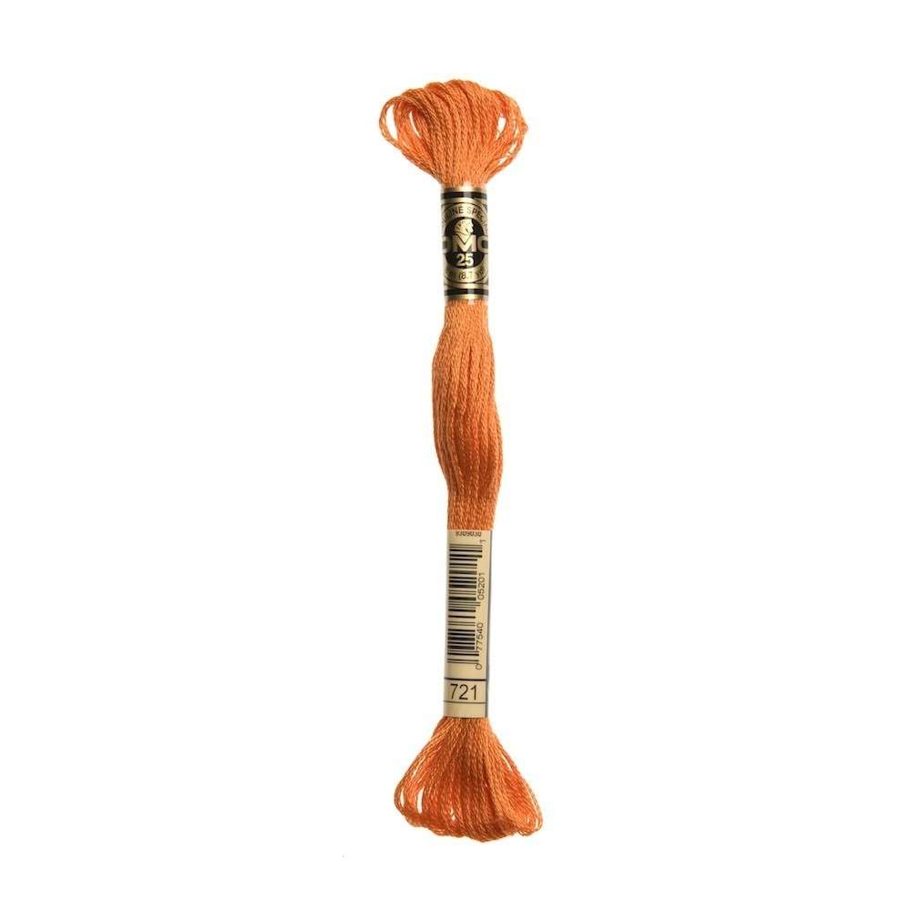 DMC 721 Medium Orange Spice Stranded Cotton Embroidery Floss