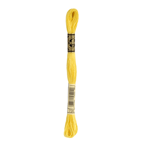 DMC 726 Light Topaz Stranded Cotton Embroidery Floss