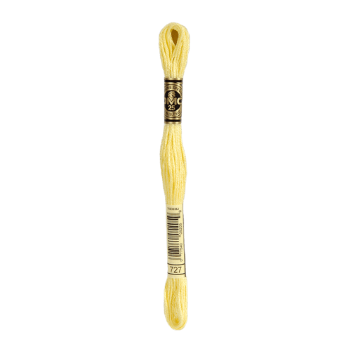 DMC 727 Very Light Topaz Stranded Cotton Embroidery Floss