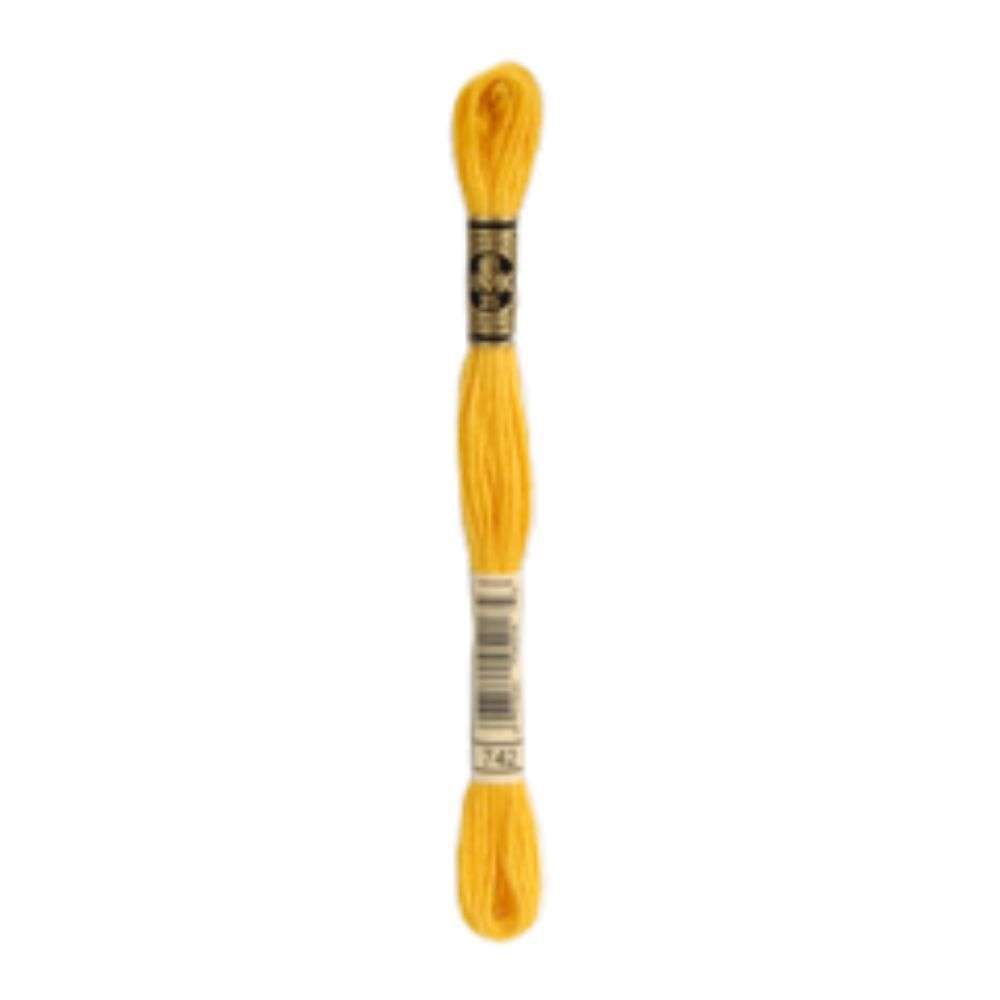 DMC 742 Light Tangerine Stranded Cotton Embroidery Floss