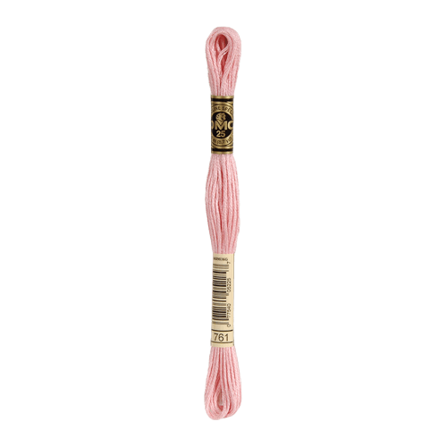 DMC 761 Light Salmon Stranded Cotton Embroidery Floss