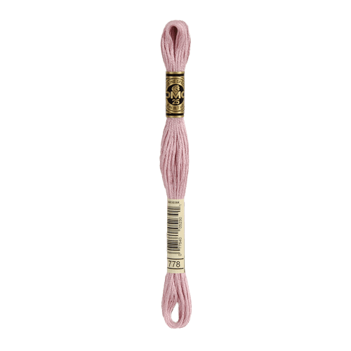DMC 778 Very Light Antique Mauve Stranded Cotton Embroidery Floss
