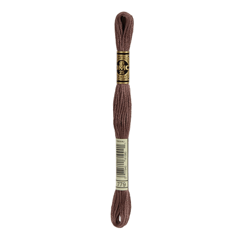 DMC 779 Dark Cocoa Stranded Cotton Embroidery Floss