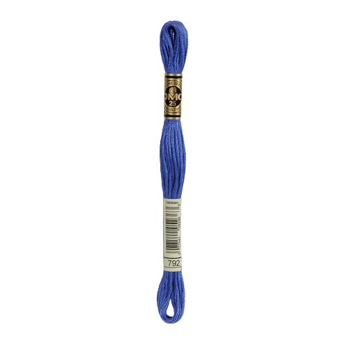 DMC 792 Dark Cornflower Blue Stranded Cotton Embroidery Floss