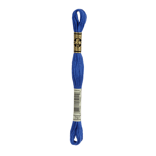 DMC 797 Royal Blue Stranded Cotton Embroidery Floss