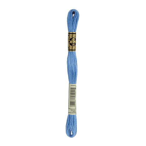 DMC 799 Medium Delft Blue Stranded Cotton Embroidery Floss