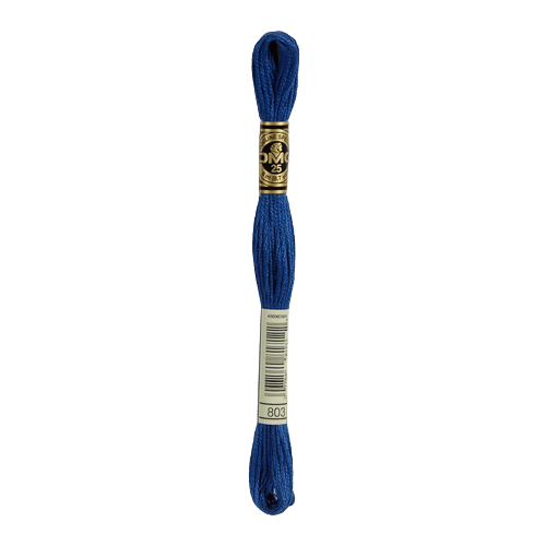 DMC 803 Ultra Very Dark Baby Blue Stranded Cotton Embroidery Floss