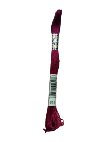 DMC 814 Dark Garnet Stranded Cotton Embroidery Floss