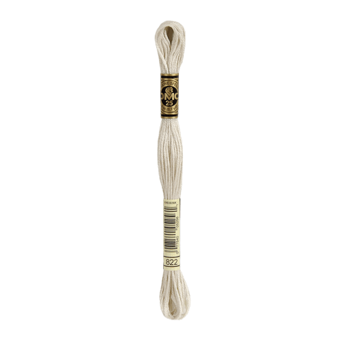 DMC 822 Light Beige Grey Stranded Cotton Embroidery Floss