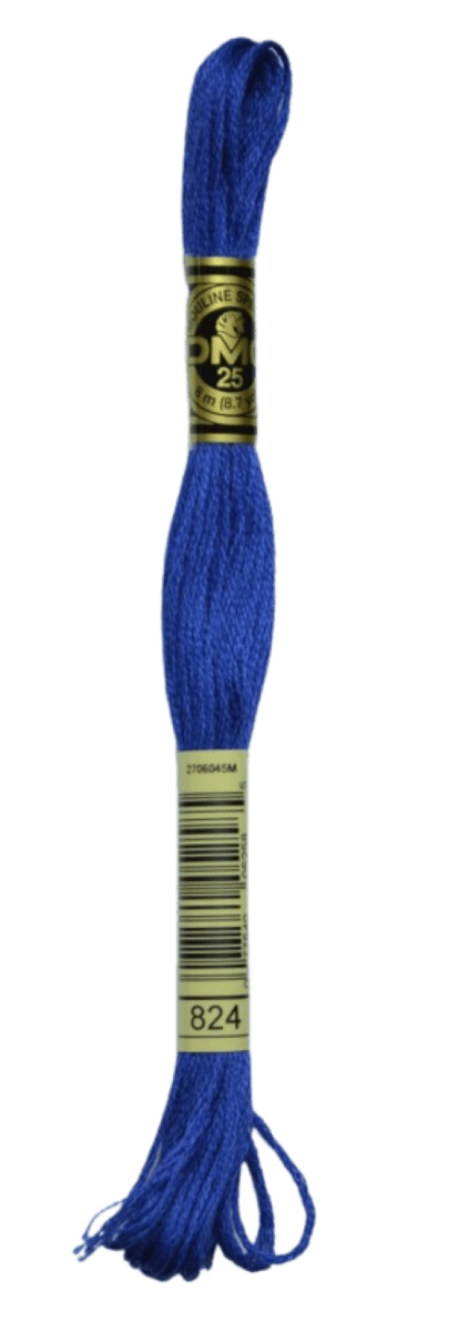 DMC 824 Very Dark Blue Stranded Cotton Embroidery Floss