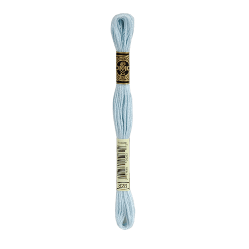 DMC 828 Ultra Very Light Blue Stranded Cotton Embroidery Floss