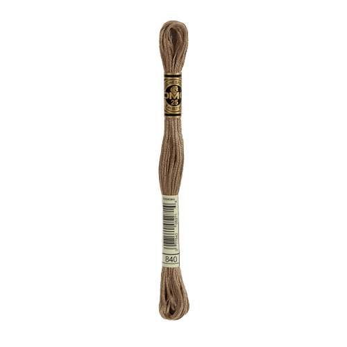 DMC 840 Medium Beige Brown Stranded Cotton Embroidery Floss