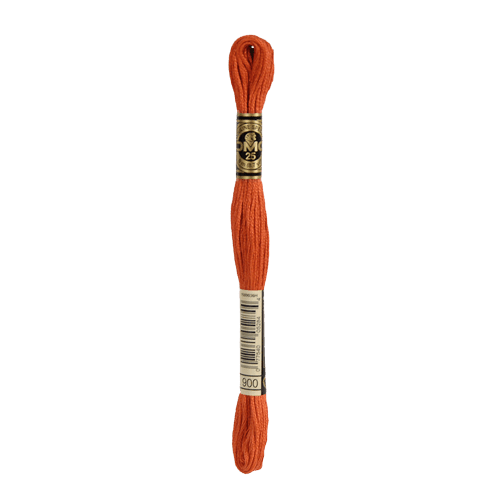 DMC 900 Dark Burnt Orange Stranded Cotton Embroidery Floss