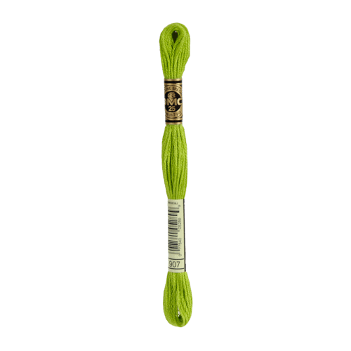 DMC 907 Light Parrot Green Stranded Cotton Embroidery Floss