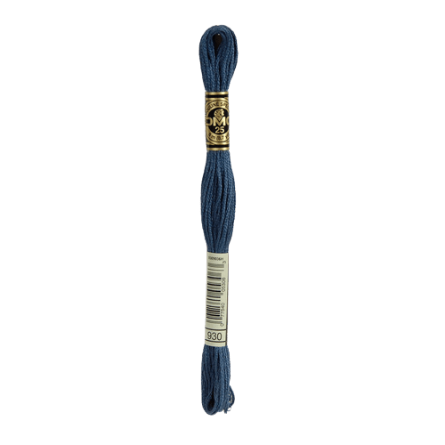 DMC 930 Dark Antique Blue Stranded Cotton Embroidery Floss