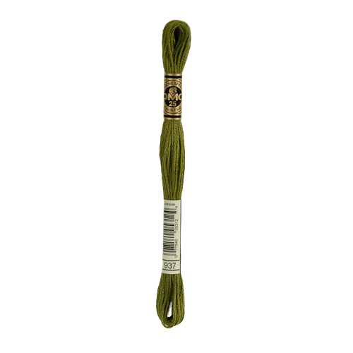 DMC 937 Medium Avocado Green Stranded Cotton Embroidery Floss