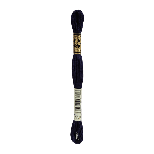 DMC 939 Very Dark Navy Blue Stranded Cotton Embroidery Floss