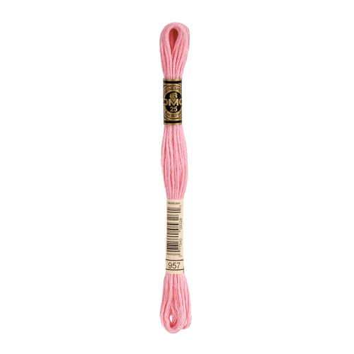 DMC 957 Pale Geranium Stranded Cotton Embroidery Floss
