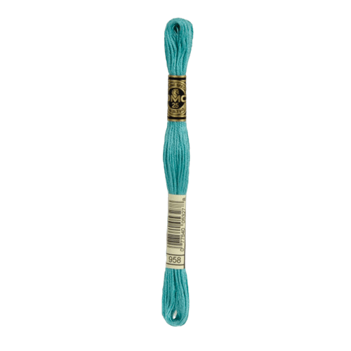 DMC 958 Dark Seagreen Stranded Cotton Embroidery Floss