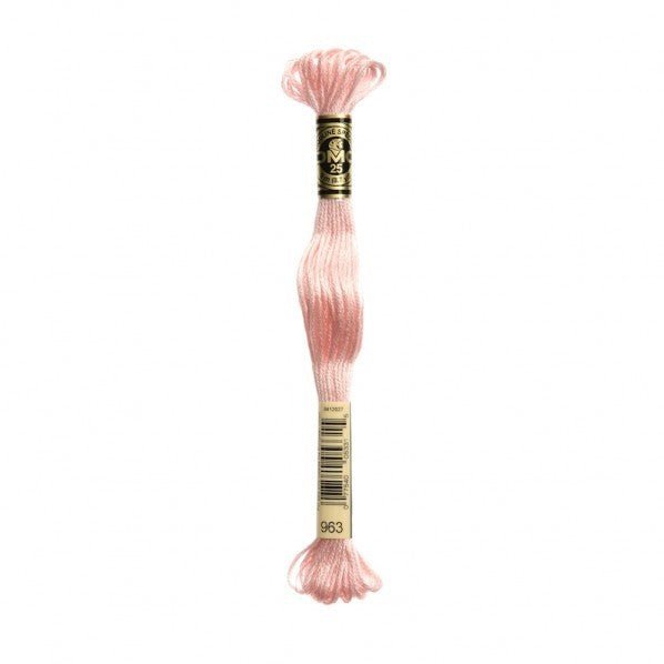 DMC 963 Ultra Very Light Dusty Rose Stranded Cotton Embroidery Floss