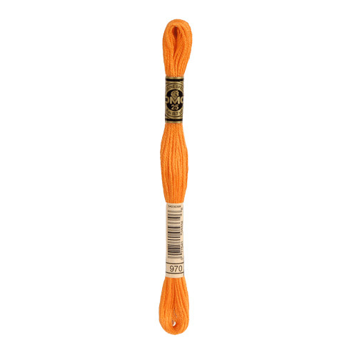 DMC 970 Light Pumpkin Stranded Cotton Embroidery Floss