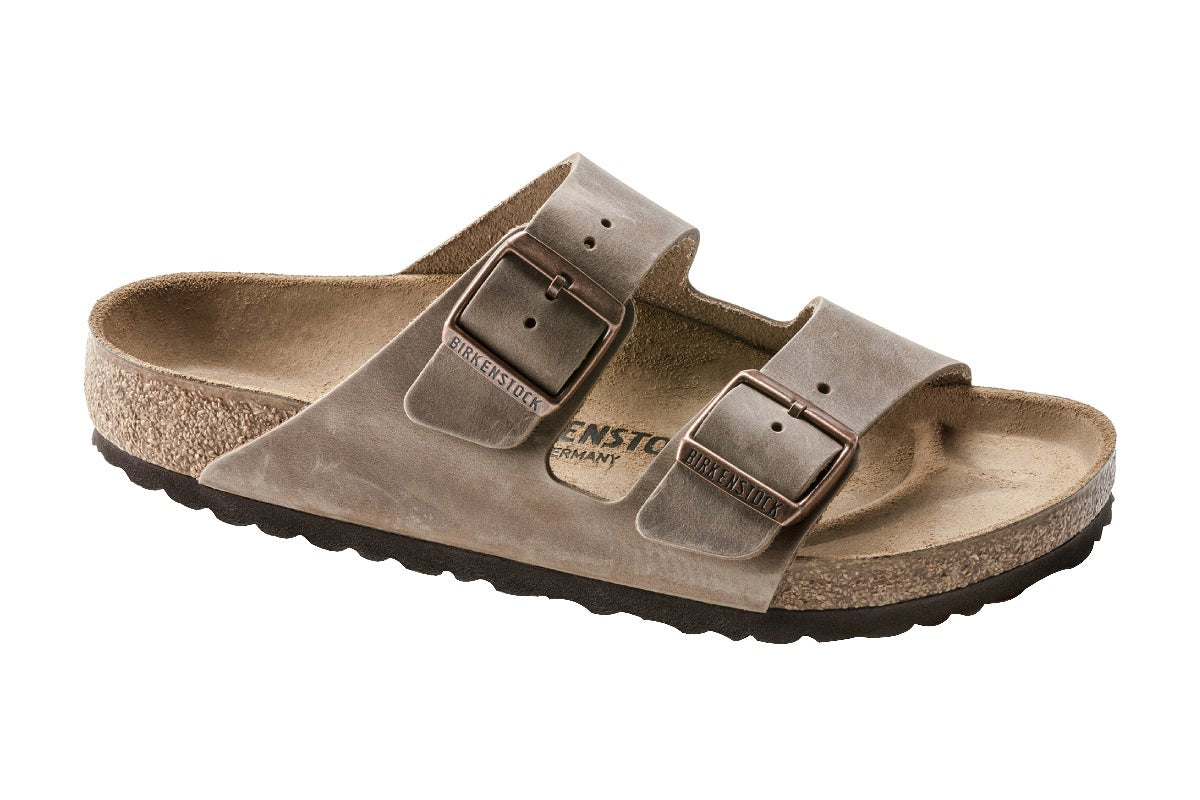Birkenstock Women's Arizona Oiled Leather Regular Fit Sandal (Tobacco Brown, Size 36 EU)