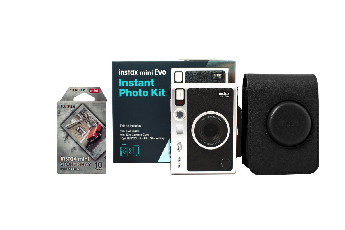 Fujifilm Instax Mini EVO Instant Photo Kit Bundle (Black)